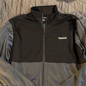 Reebok Men's Performance Jacket in Black and Gray - Size XL